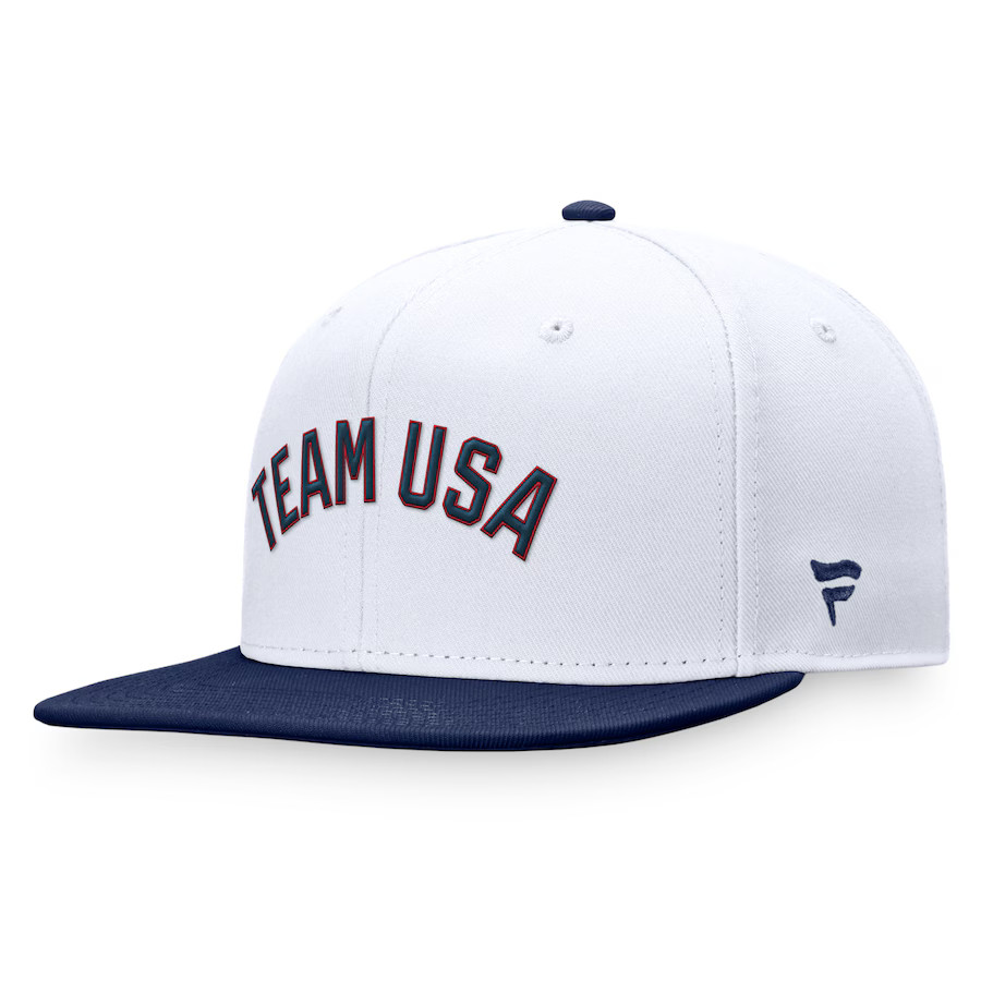 Team USA Fanatics Snapback Hat - White/Navy | Fanatics
