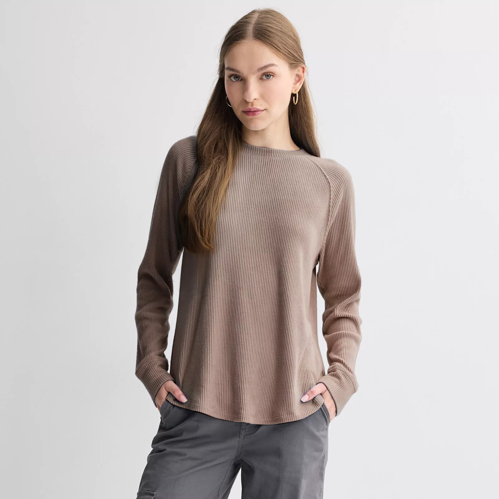 Juniors' SO\u00ae Cozy Long Sleeve Crew | Kohl's