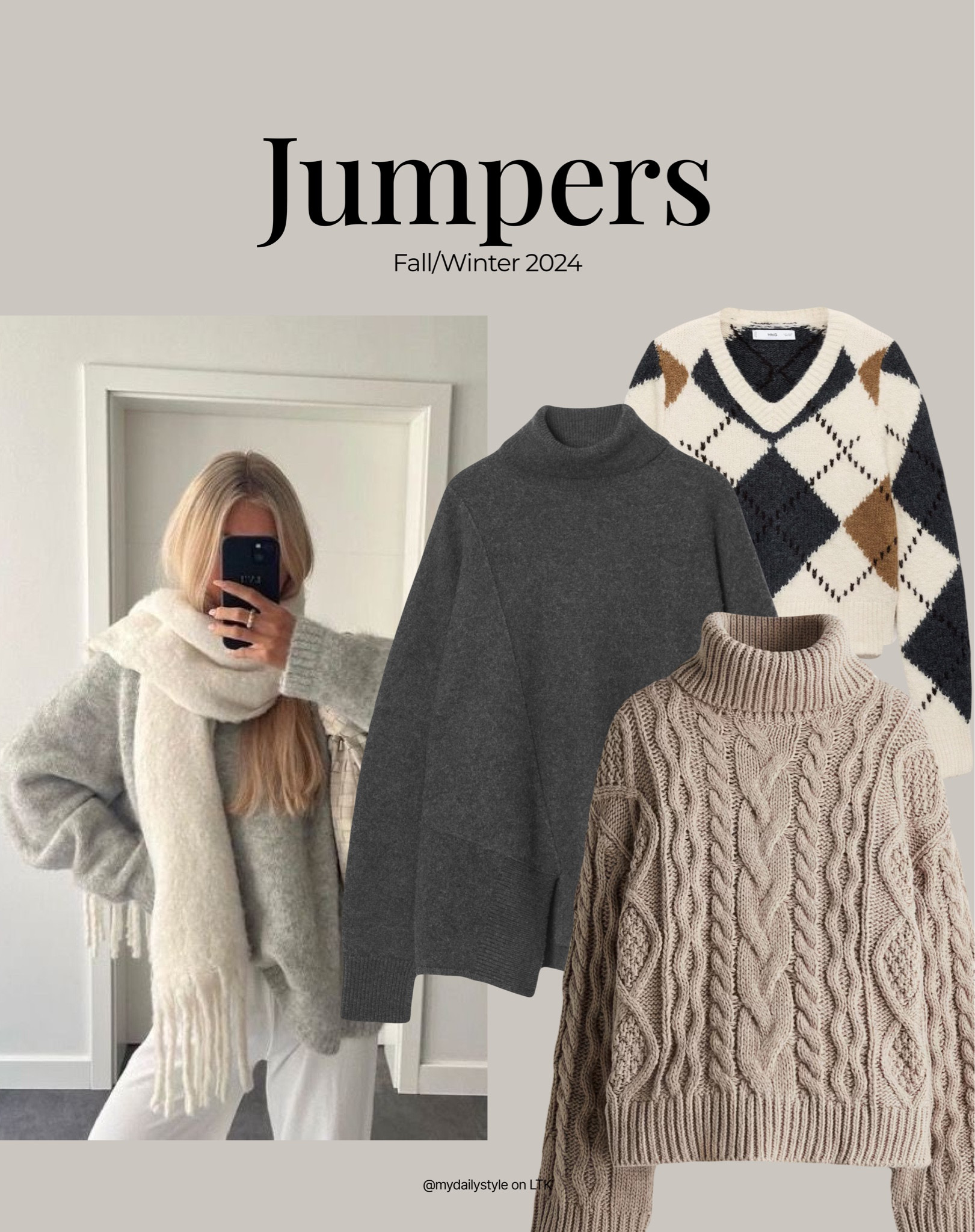 Jumper is a staple piece in any F/W wardrobe. And if you are still looking for a one, here is my knit sweater selection 🖤

Check out more styling ideas in my profile. 

Tags: knit jumper, mohair sweater, fall style, winter style, winter fit, pre-fall, autumn style, fall outfit, autumn outfit, fall fashion, autumn fashion, easy styling, simple everyday look, chic & basic outfit, Parisian look, casual outfit, capsule wardrobe, office look, brunch style, high street. 

#LTKautumn #LTKstyletip #LTKwinter
