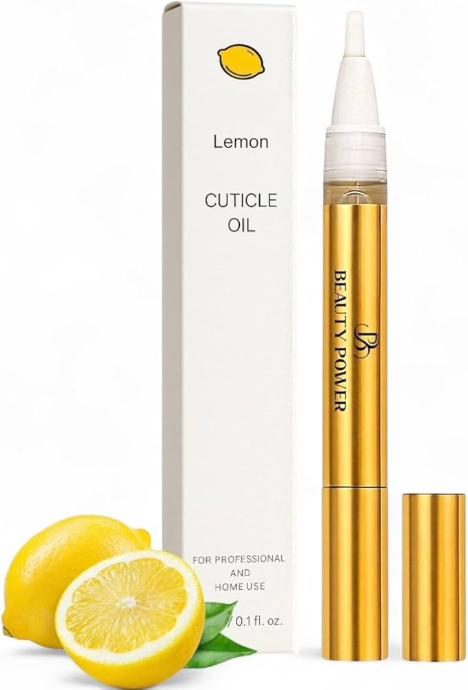 Nail Oil Cuticle Pen - Lemon - Nail Strengthener & Growth Serum with Vitamin A, D, E, B5, Grapese... | Amazon (US)