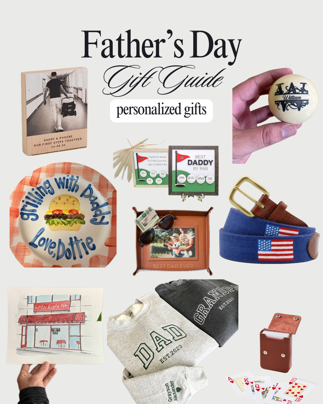 Father’s Day customized gift ideas! Custom gifts for dad this Father’s Day. 

Father’s Day gifts, gifts for dad, dad gift ideas, new dad gifts, golf gifts, tech gifts, men’s gifts, summer essentials, travel accessories, personalized gifts, and Father’s Day gift guide

#LTKMens