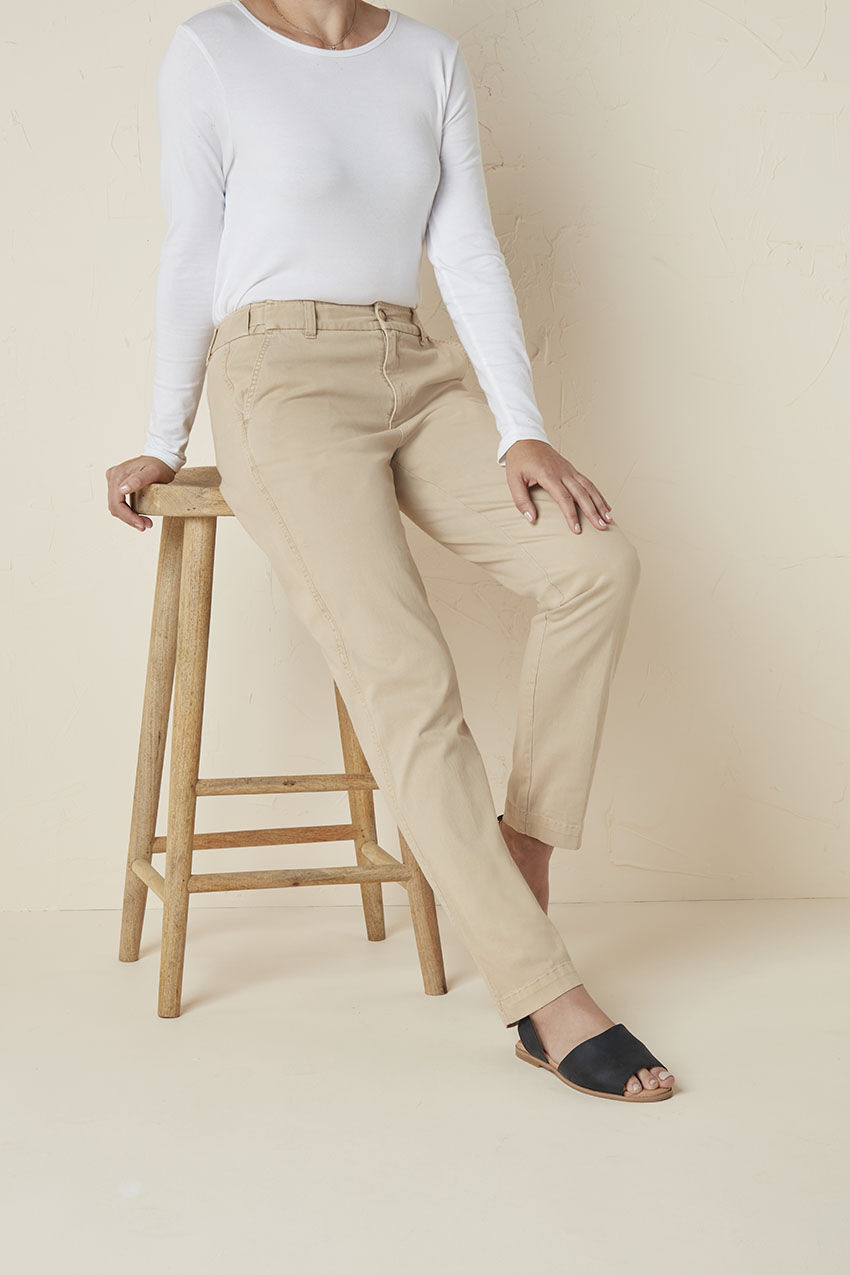 Hidden Stretch-Waist Chinos | Coldwater Creek