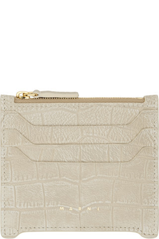 Beige Trunkaroo Card holder | SSENSE