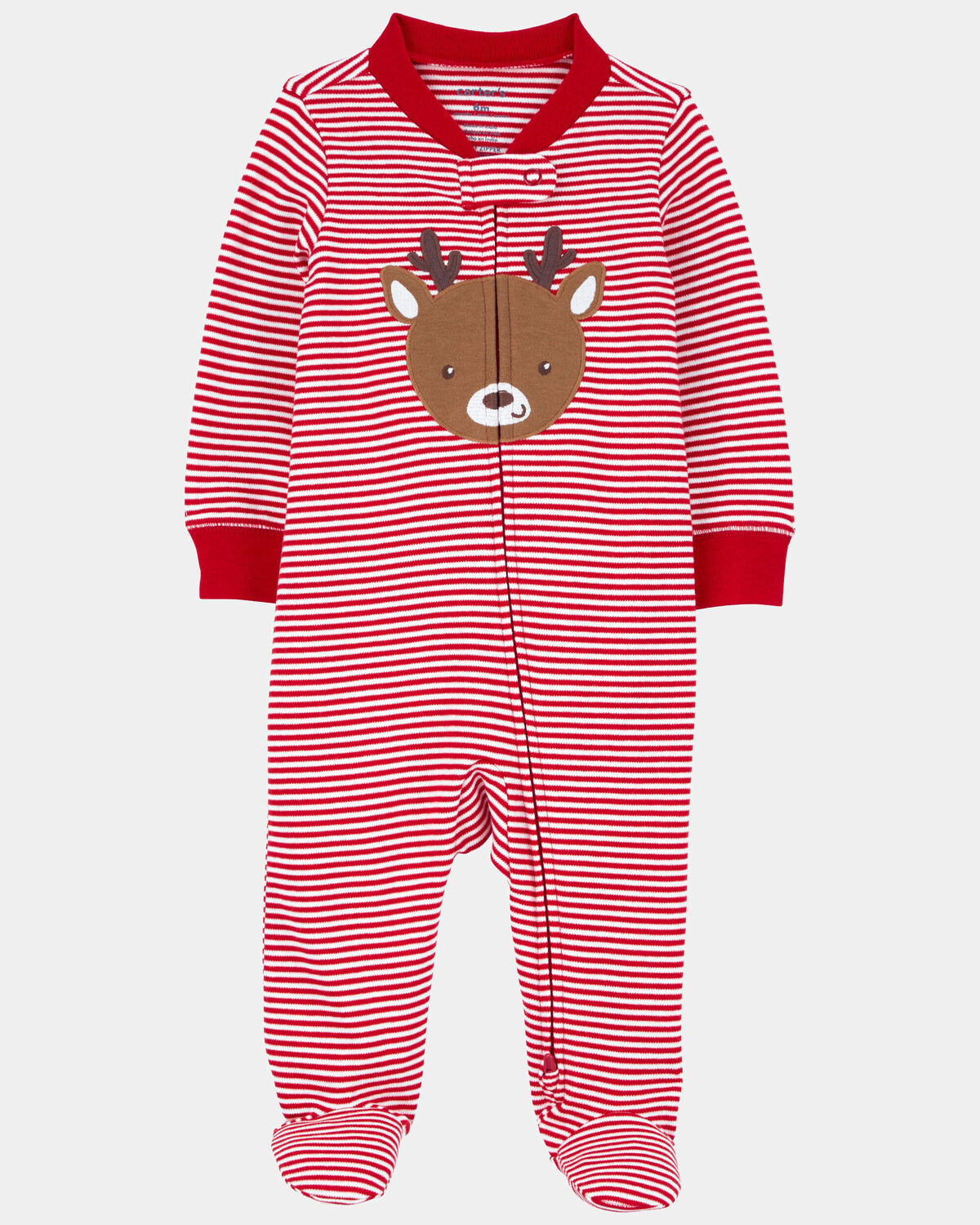 Baby Reindeer 2-Way Zip Cotton Sleep & Play Pajamas | Carter's Inc