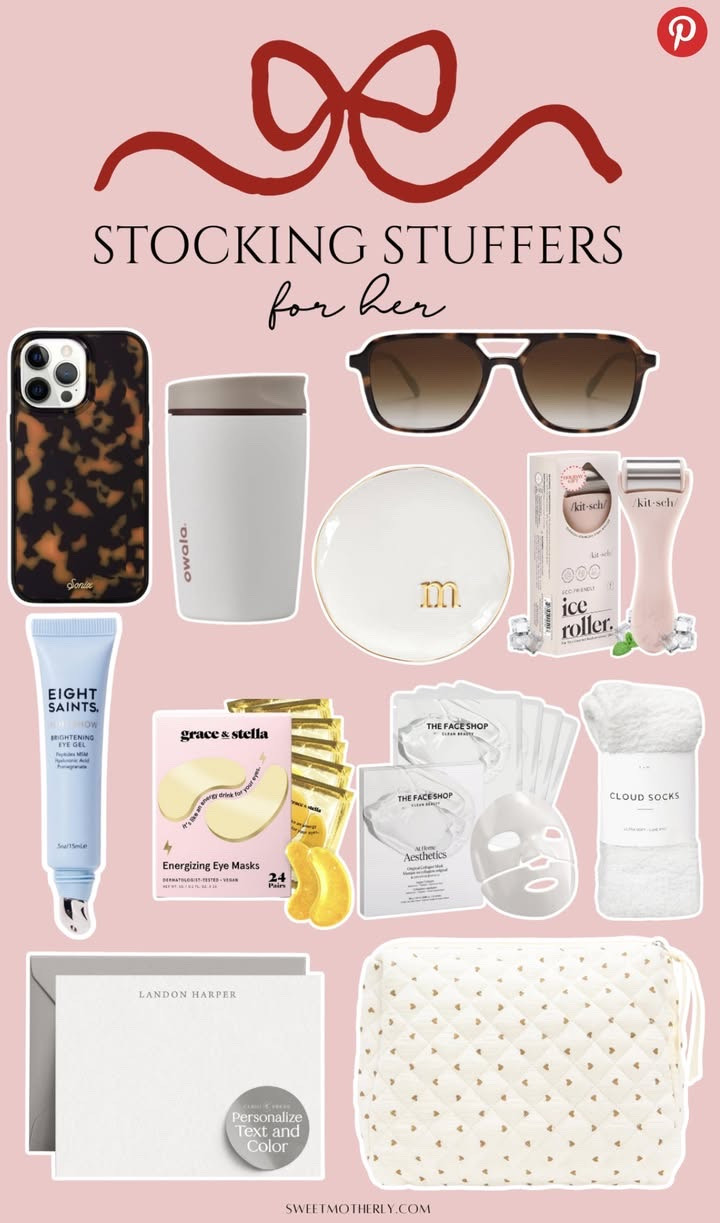 Stocking stuffers for her

Beauty stocking stuffers
Lip gloss and lip balm
Mini skincare products
Cozy socks
Hair clips and scrunchies
Travel-size perfume
Hand creams
Jewelry accessories
Self-care gifts

#LTKSaleAlert #LTKGiftGuide #LTKHoliday