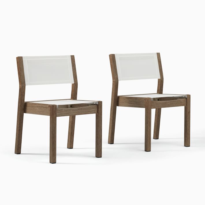 Portside Outdoor Stacking Dining Chair (Set of 2) | West Elm (US)