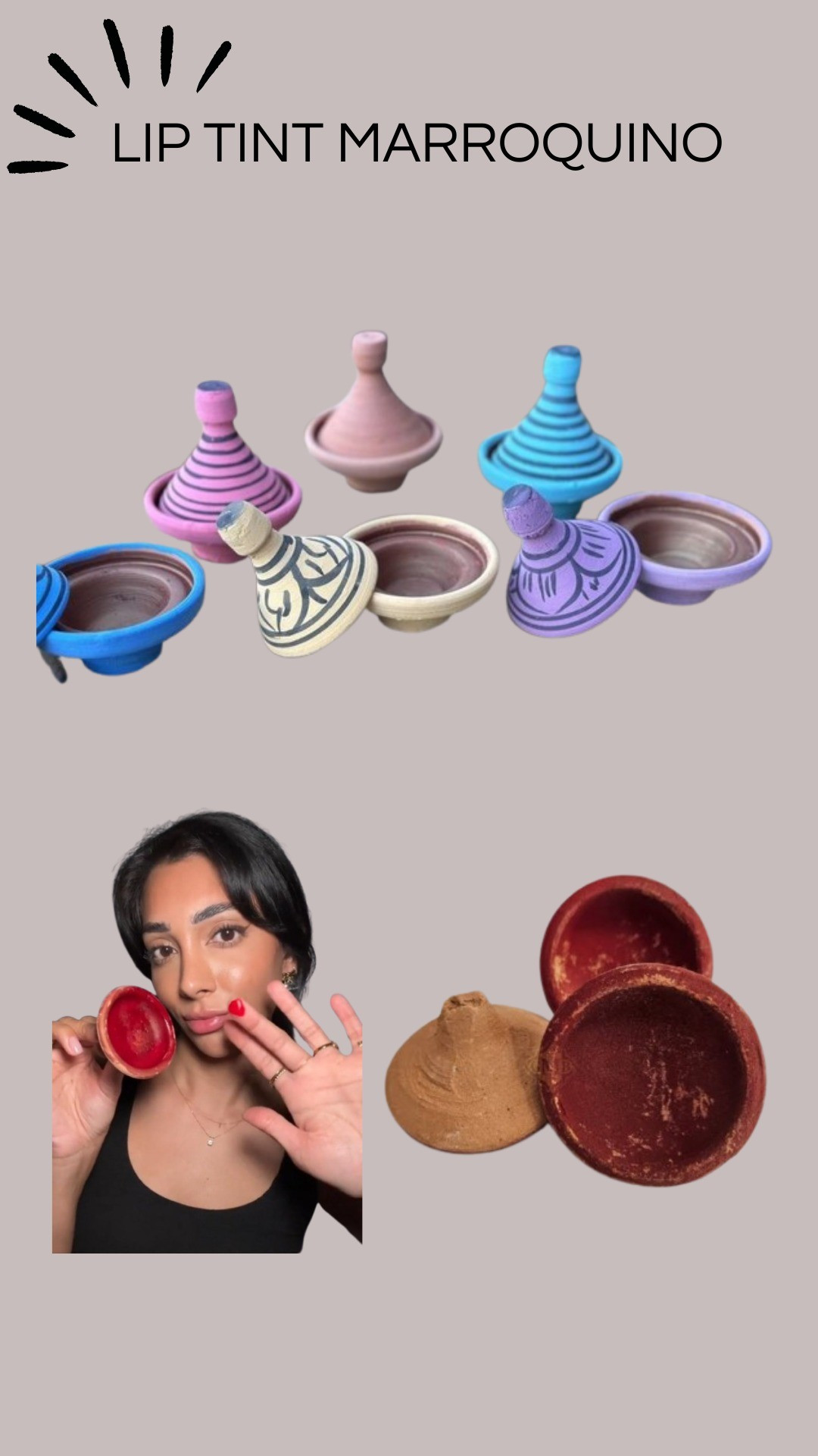 Queridinho do momento Lip tint Marrocos  Feito de produtos naturais: argila extrato de palntas óleo de arga e azeite Cor intensa e vibrante efeito matte, não é pegajoso hidrata os lábios e preveni rachaduras. 

#LTKbrasil #LTKbeleza