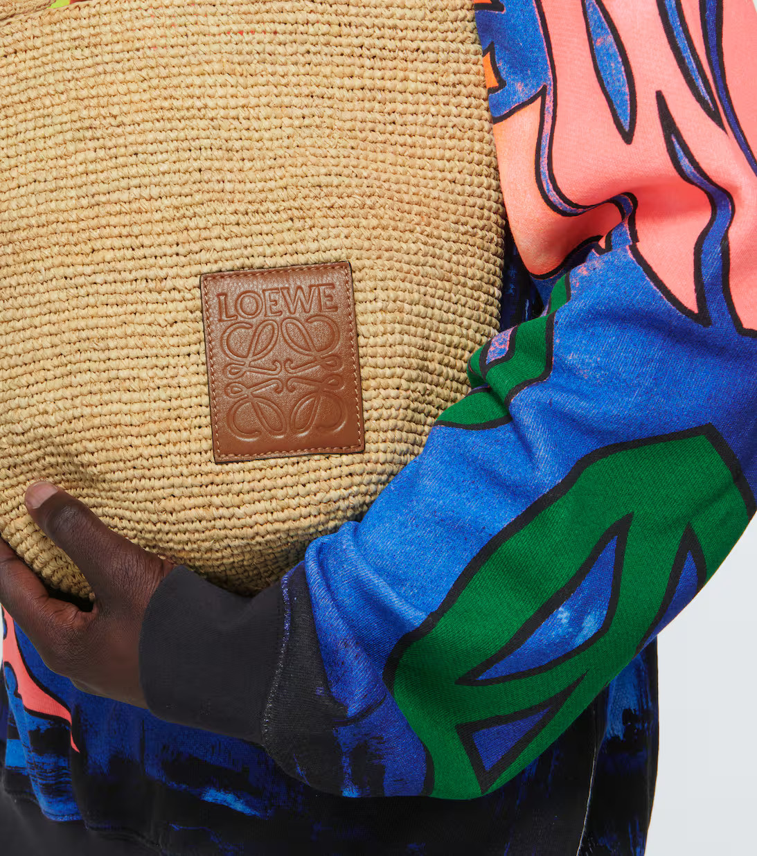 LoewePaula's Ibiza Slit Mini raffia tote bag | Mytheresa (US/CA)