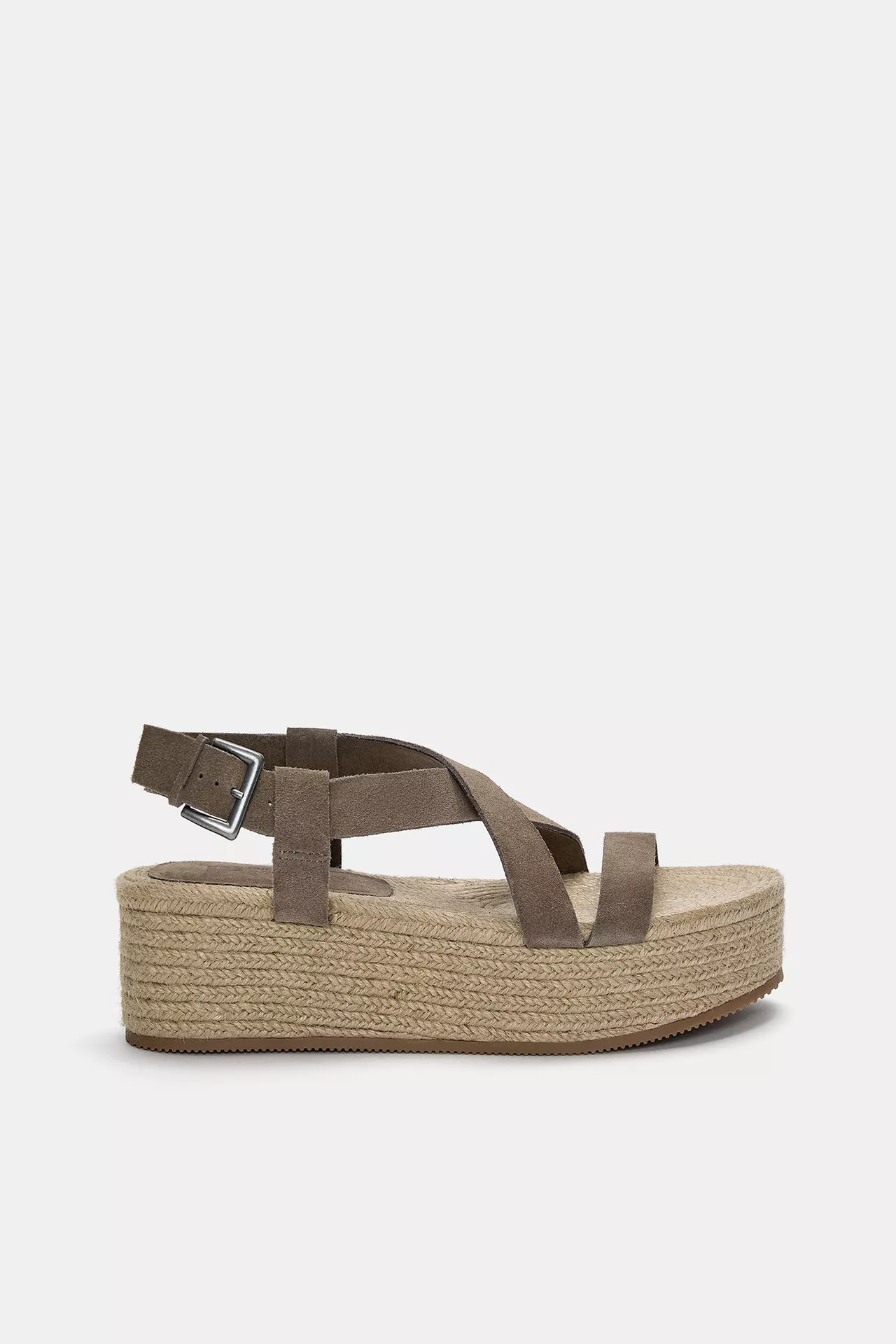 Keilsandalen aus Leder | PULL and BEAR DE