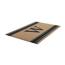 Neighburly Initial Stripes Indoor/Outdoor Monogram Doormat | Williams-Sonoma
