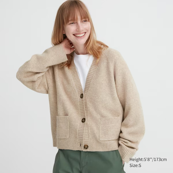 Souffle Yarn Short Cardigan | UNIQLO (US)