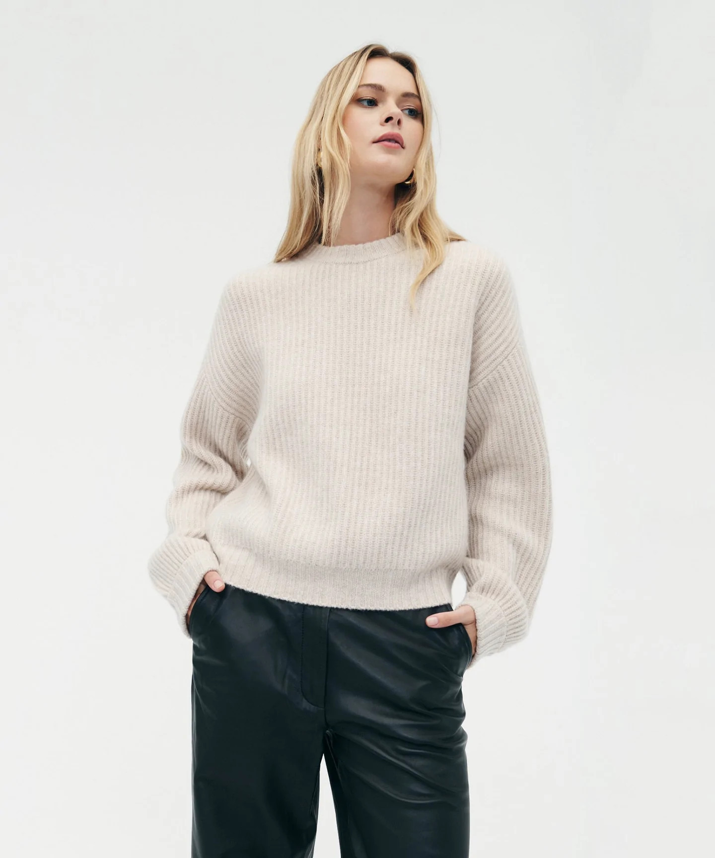Super Luxe Cashmere Fisherman Sweater | NAADAM