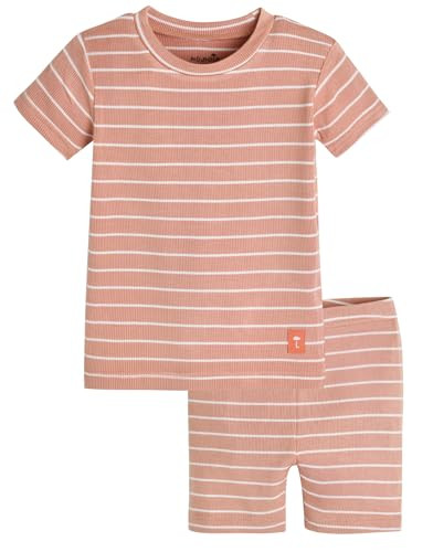 moimoln Baby Toddler Snug Fit Pajamas Viscose Solid Stripe Boys Girls | Amazon (US)