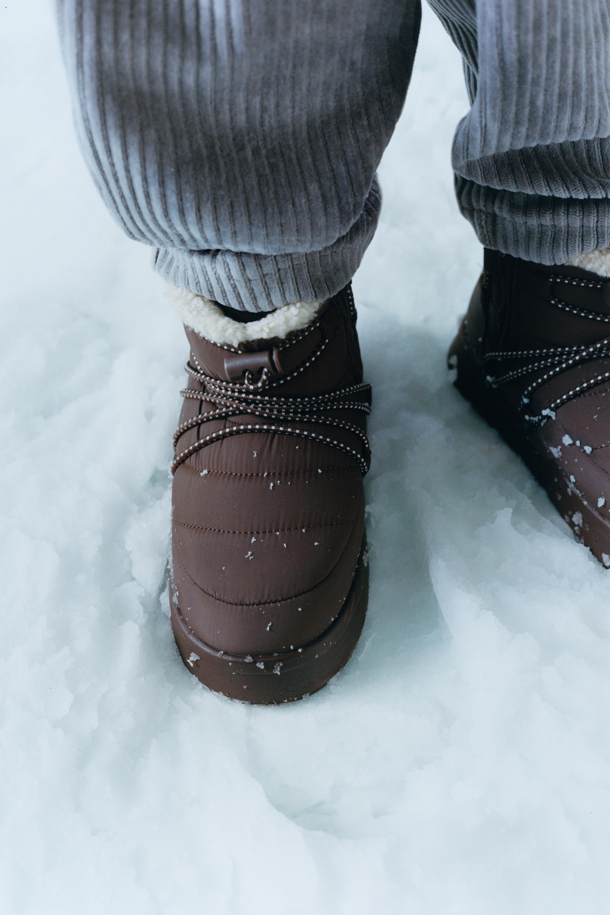 WATER REPELLENT NYLON BOOTS | Zara US