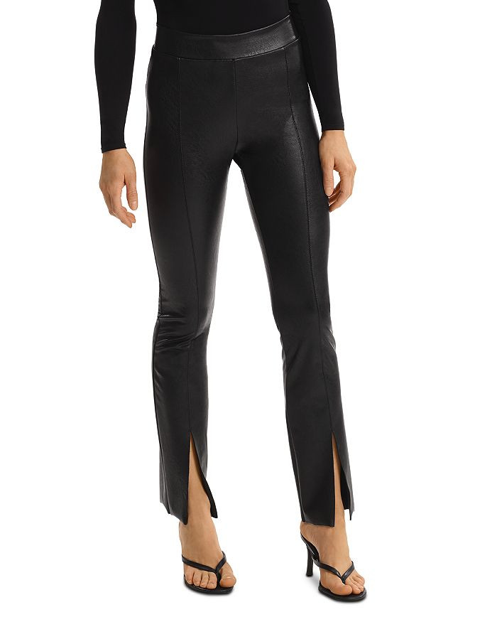 Faux Leather Split Front Pants | Bloomingdale's (US)