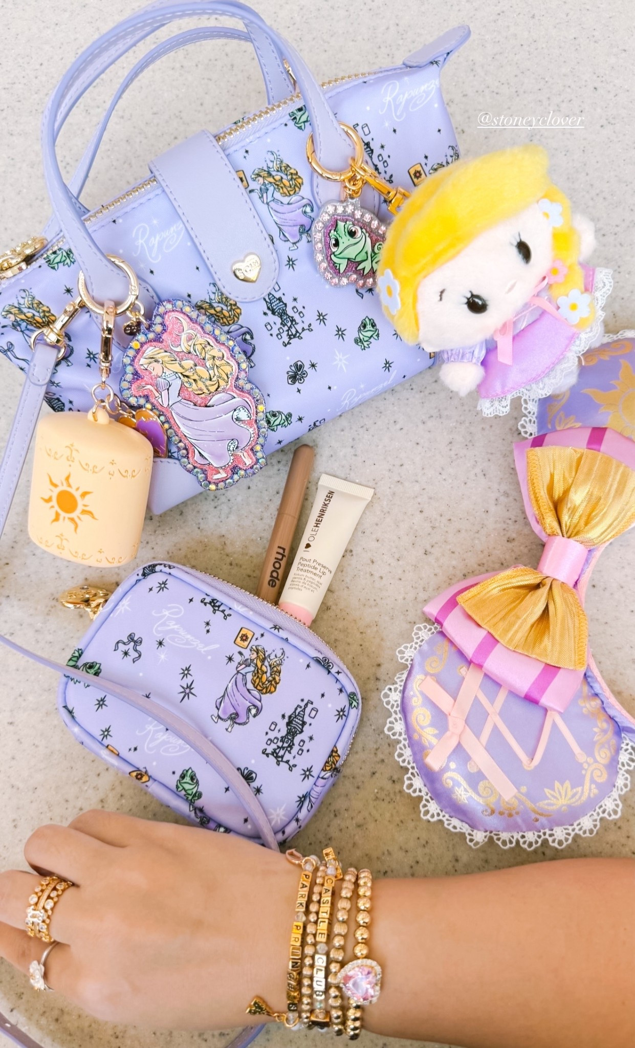 Rapunzel Stoney Clover Lane, Disney Princess Rapunzel bag, Stoney Clover Disney collab, Rapunzel pouch, princess makeup bag, pastel purple bag, lavender aesthetic, golden sun icon, lantern detail, Tangled inspired accessories, fairytale travel bag, customizable patch bag, chenille letter patches, embroidered princess patch, mini backpack, cosmetic case, toiletry bag, park day outfit, princesscore aesthetic, limited edition Disney drop, collectible Disney accessories, girly luxury bag, travel essentials organizer

#LTKBeauty #LTKSpringSale