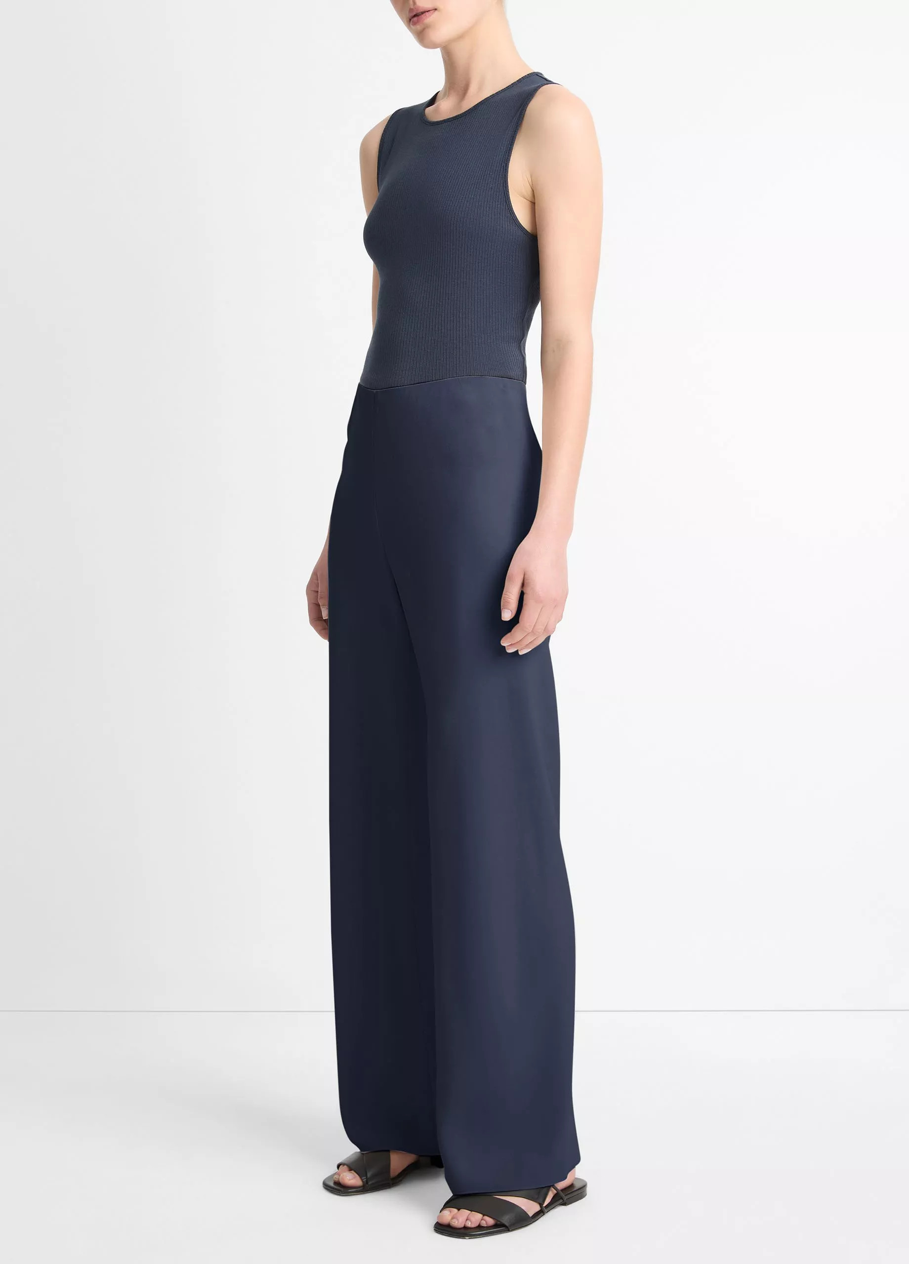 Colette High-Rise Crepe Bias Pant | Vince LLC