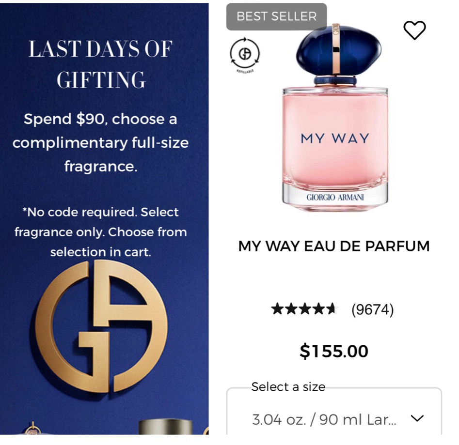 Free Armani fragrance!!! 

#LTKSeasonal #LTKHoliday #LTKGiftGuide