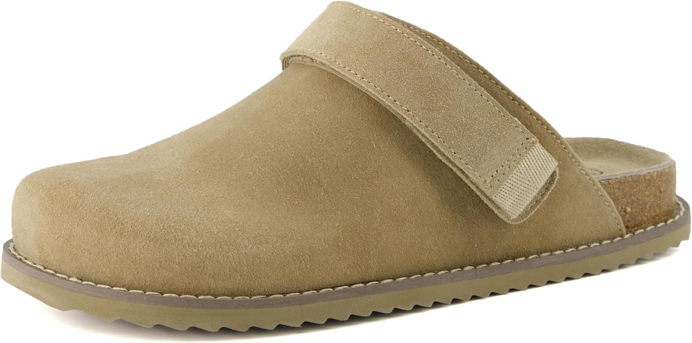 CUSHIONAIRE Women's Boulder Genuine Suede Clog with Swivel Strap – Lightweight EVA Sole, Memory... | Amazon (US)