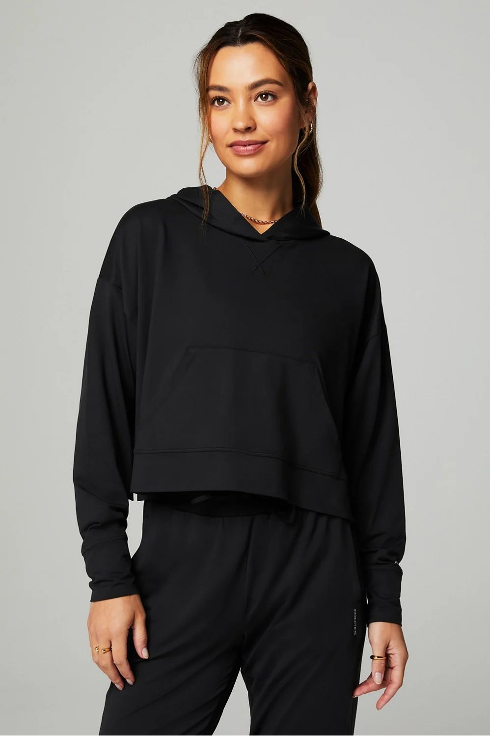 Cloud Jersey Cropped Hoodie | Fabletics - North America