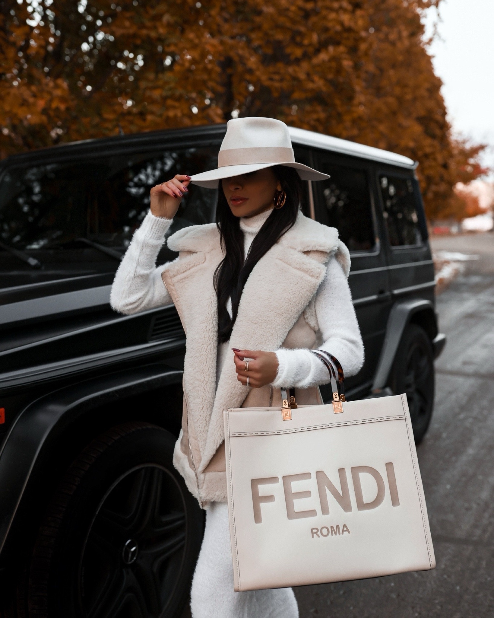 November workwear / chic outfit ideas / holiday outfits 
Nordstrom white dress wearing an XS
Nordstrom white shearling vest wearing an XS
Fendi bag
Christian Louboutin heels - linked similar
 Thanksgiving outfit ideas by @miamiamine

#LTKSeasonal #LTKfindsunder100 #LTKstyletip