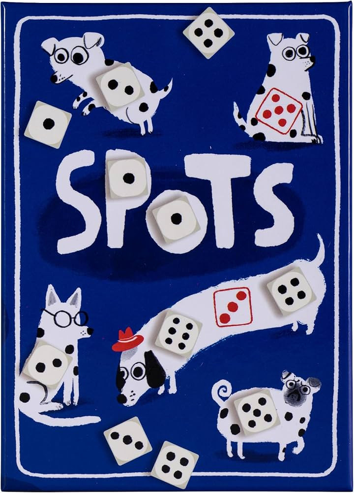 CMYK Spots Dice Game – A Game About Rolling Dice, Pushing Your Luck, and Dogs! | Amazon (US)