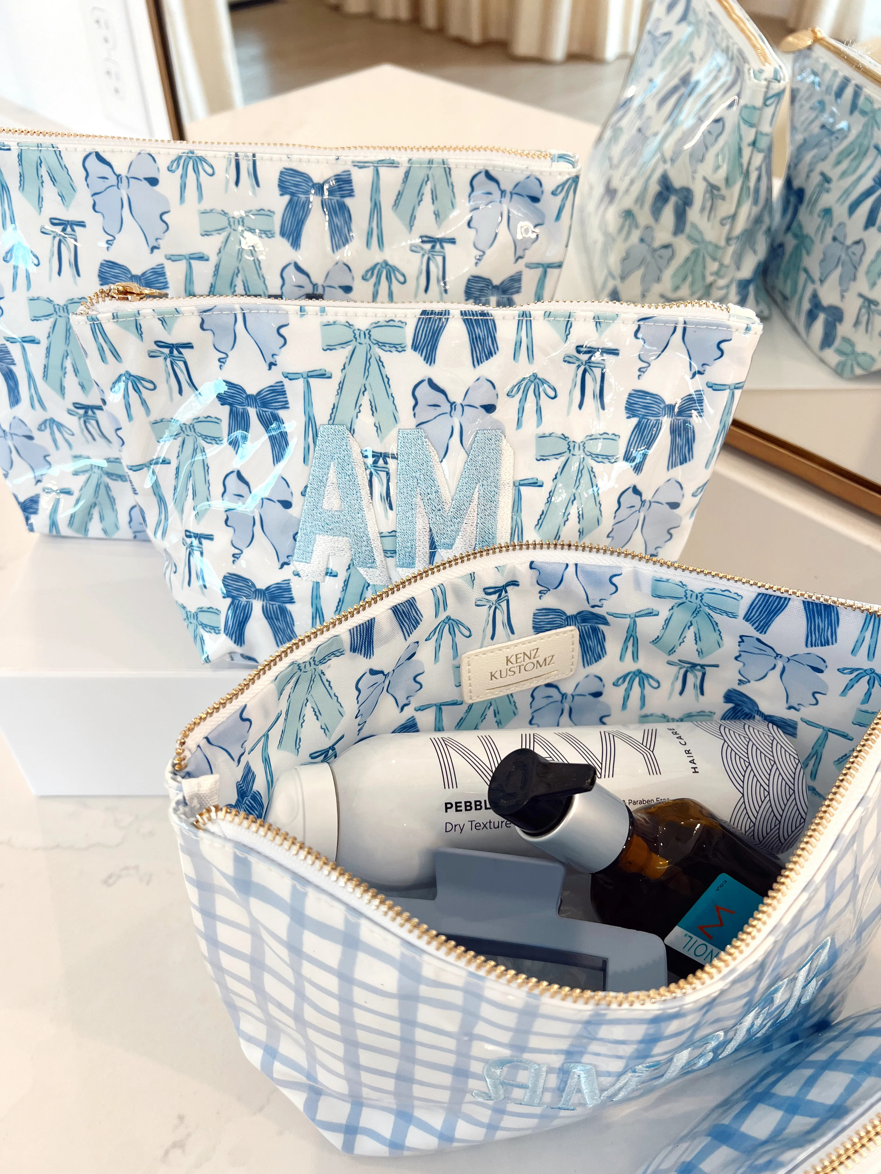 Clear Coat Toiletry Bags for Customization | KenzKustomz