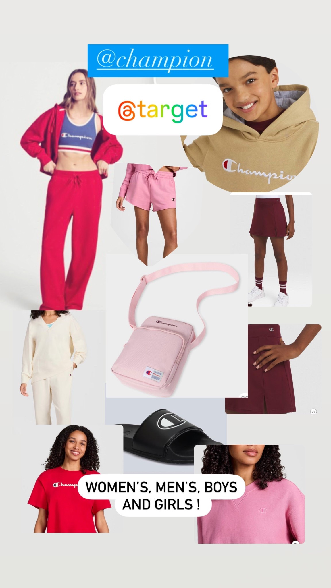 Champion now @Target ! Men’s, women’s, boys and girls . So much to choose from . This is just a few of many !! Shop now #Target #targetstyle #champion 

Comment SPORTY to shop ! Please be Sure to follow my account to ensure that the links are properly delivered, and also check your message requests! ✨



#LTKActive #LTKFindsUnder50 #LTKFamily