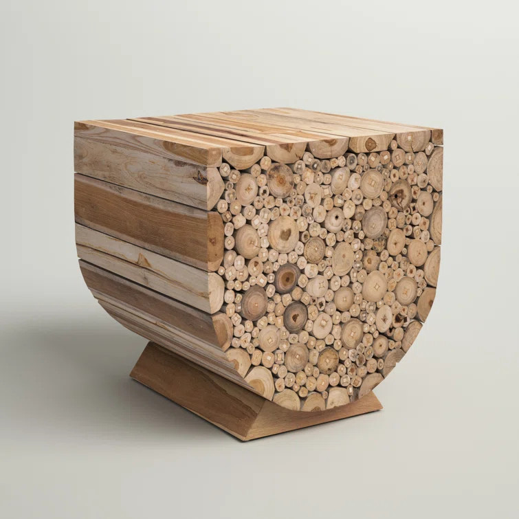 Hermosillo Solid Wood Pedestal End Table | Wayfair Professional