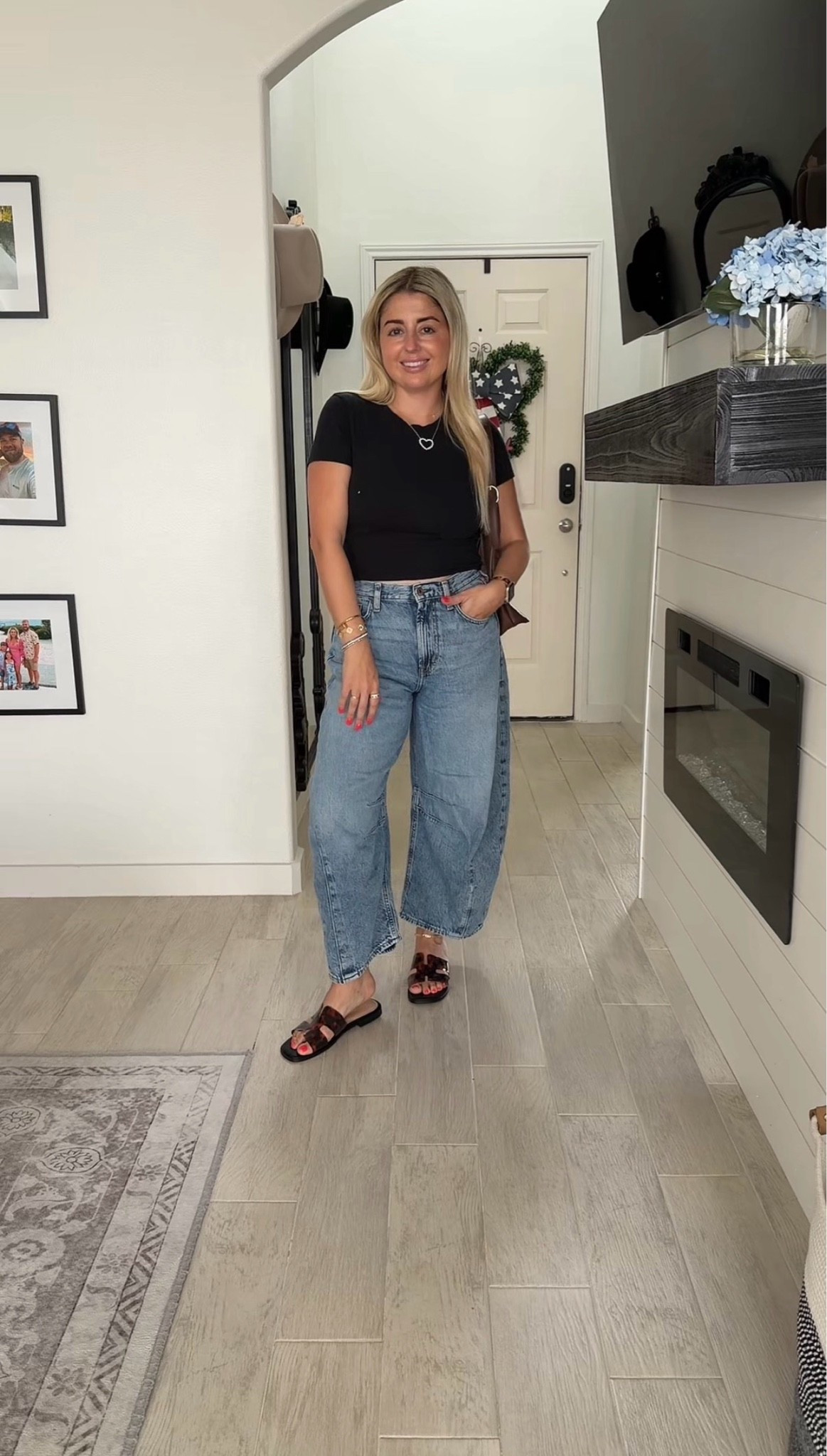 Everyday comfy casual outfit 
Baby tee small
Barrel jeans 
Sandals tts

#LTKootd #LTKSaleAlert #LTKxAbercrombie