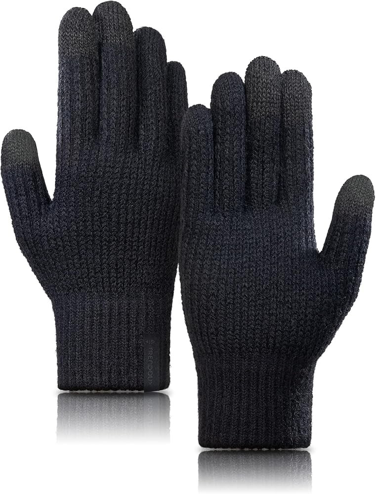 TRENDOUX Merino Wool Thick Winter Gloves for Men Women Touchscreen Fingers Stretch Warm Soft Skin... | Amazon (US)