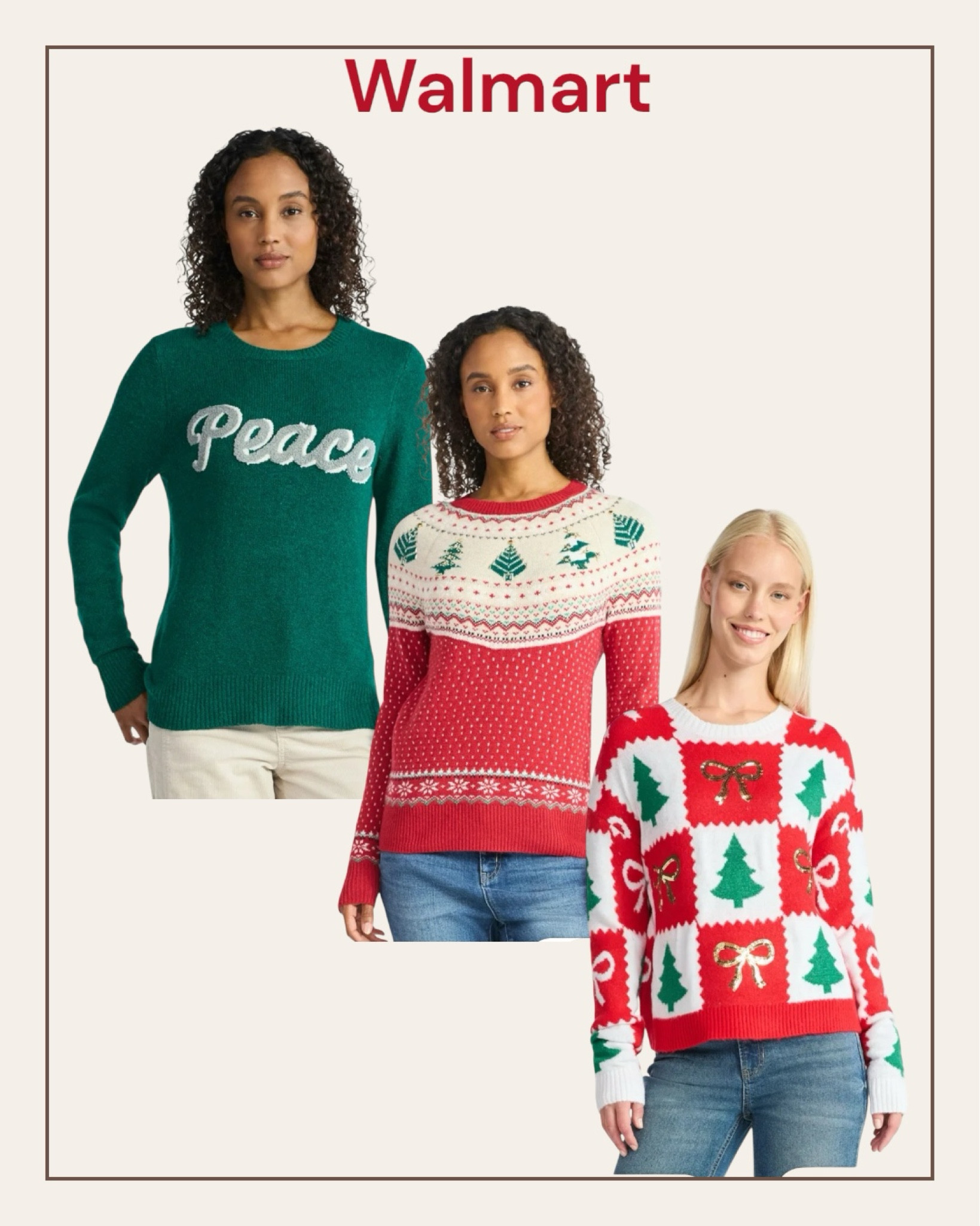 Walmart Christmas sweaters that are so affordable
#Walmartfashion

#LTKHoliday