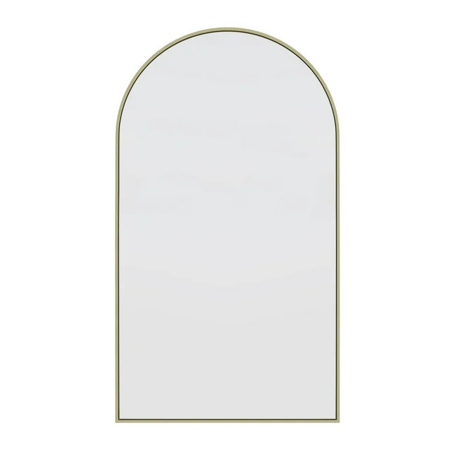 Glass Warehouse  Large Arch Shape Stainless Steel Framed Mirror 83" x 48" - Satin Brass | Walmart (US)