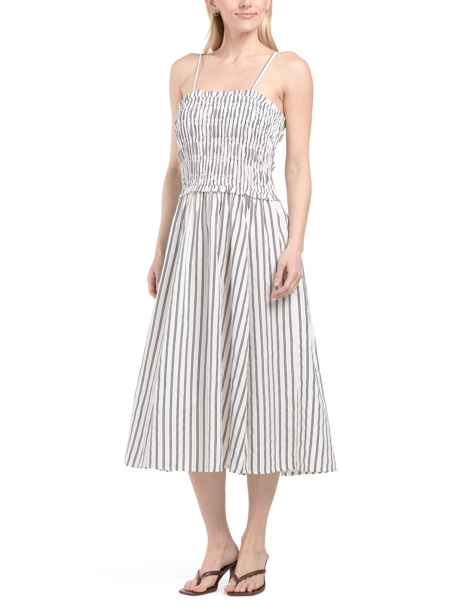 Smocked Striped Dress | TJ Maxx