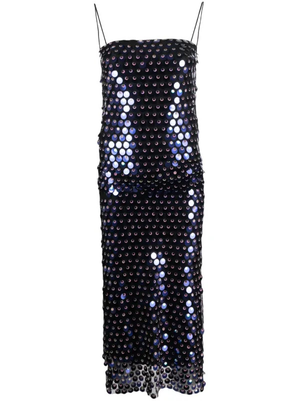 Phoenix sequin-embellished midi dress | Farfetch Global