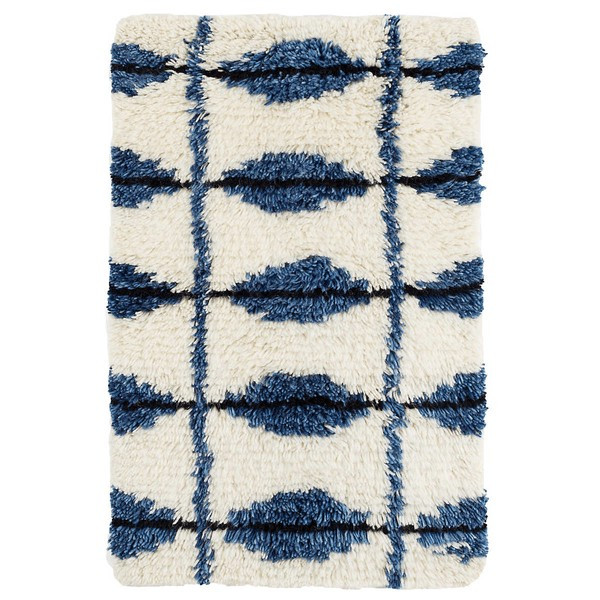 Noma Indigo Handwoven Wool Rug | Annie Selke
