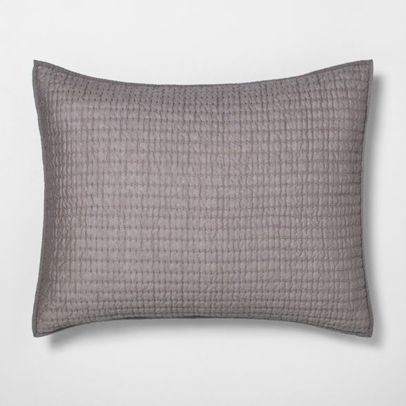 Solid Texture Stripe Pillow Sham - Hearth & Hand™ with Magnolia | Target