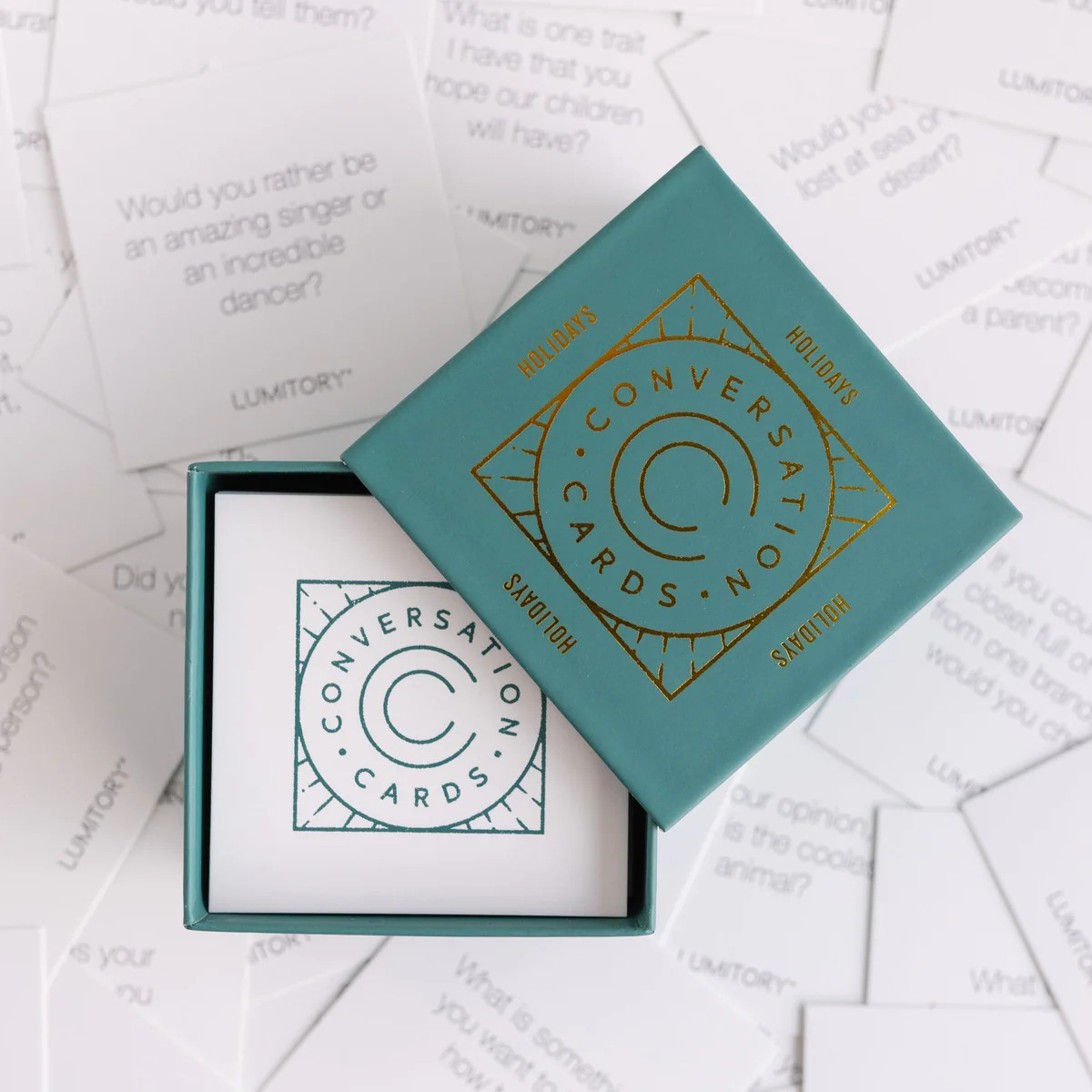 Holidays Conversation Cards - Holiday Conversation Card Game | Lumitory