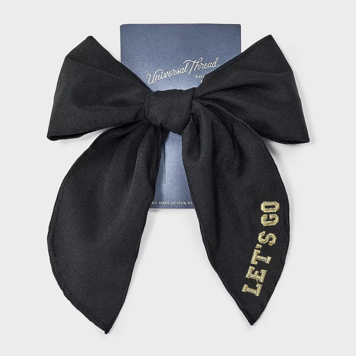 Let's Go Game Day Hair Bow - Universal Thread™ Black | Target