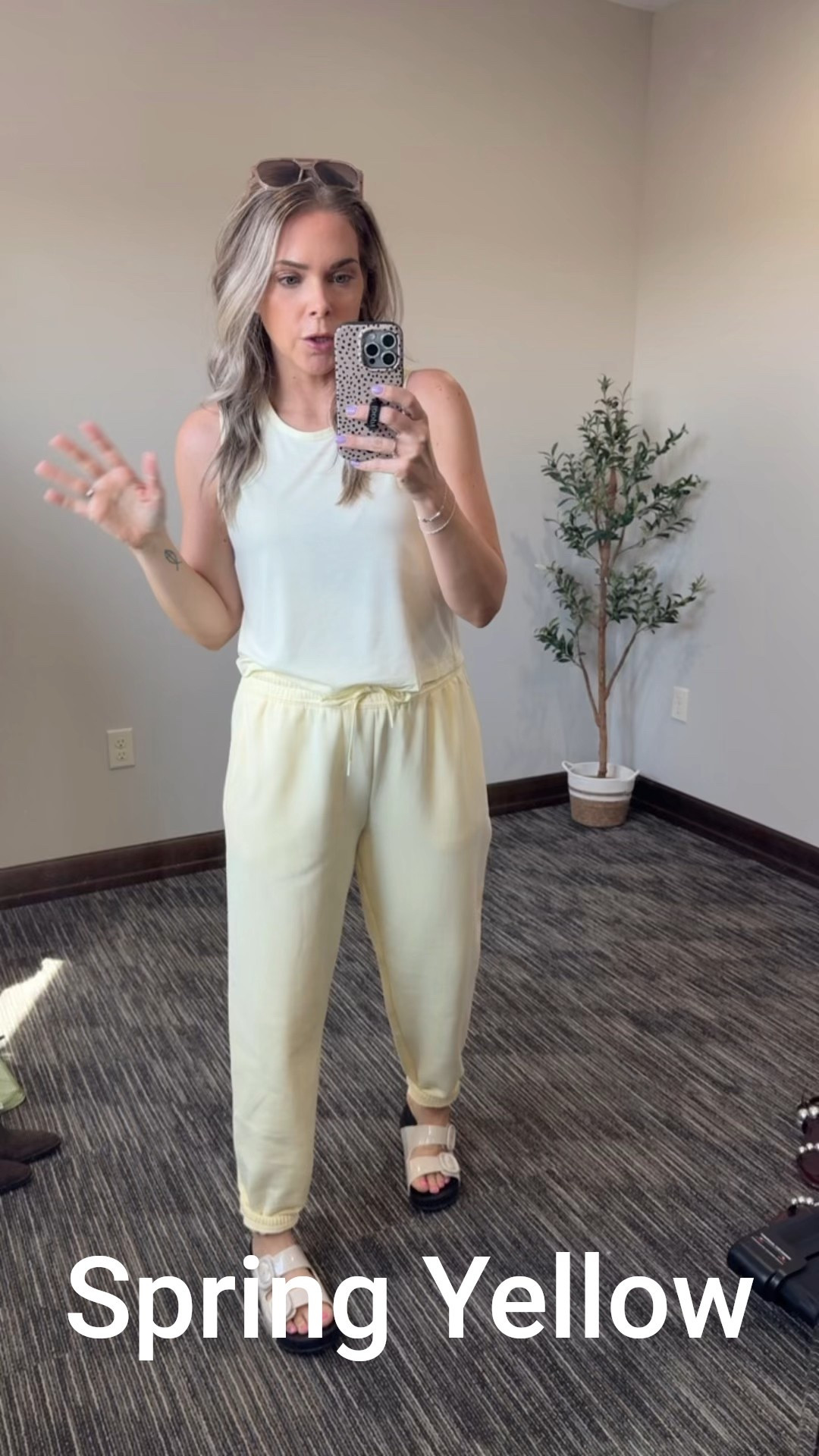 Small tank, medium jogger and 1/4 zip 

#LTKWatchNow #LTKSpringSale #LTKTravel