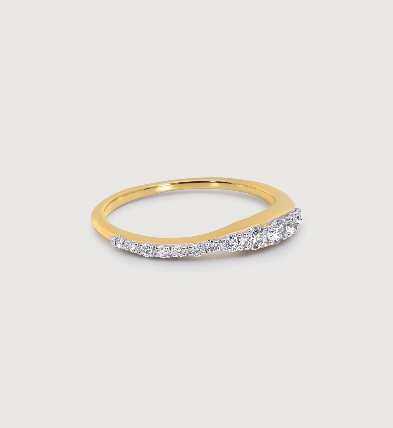 Riva Pavé Diamond Stacking Ring | Monica Vinader (US)