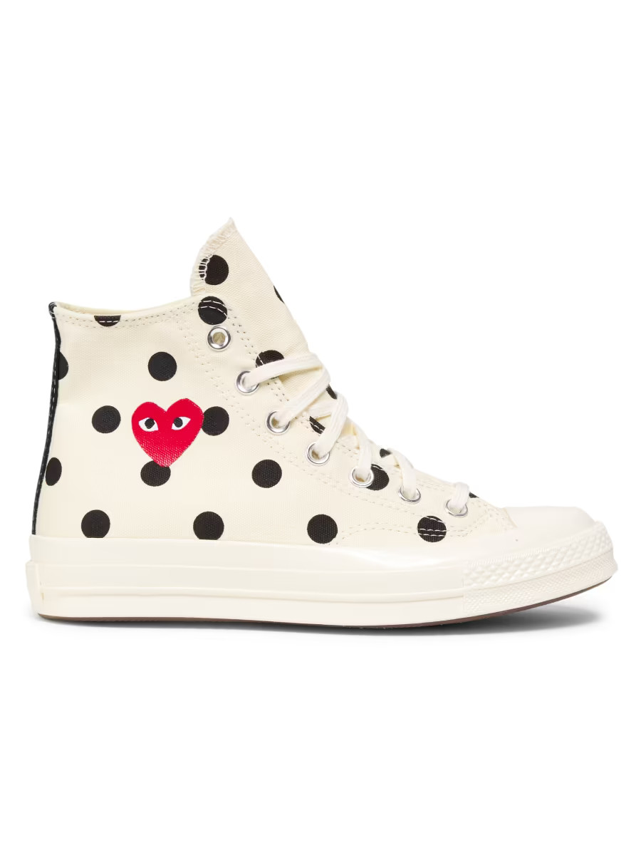 Comme des Garcons Play x Converse Polka Dot High-Top Sneakers | Saks Fifth Avenue