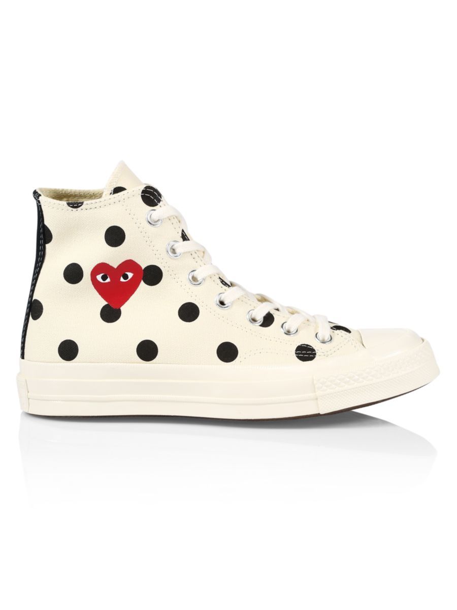 Comme des Garcons Play x Converse Polka Dot High-Top Sneakers | Saks Fifth Avenue