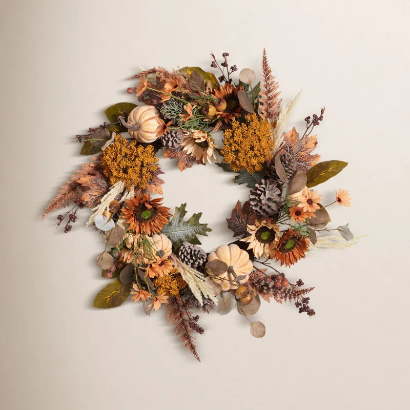 Faux Oak 28'' Wreath | Wayfair North America
