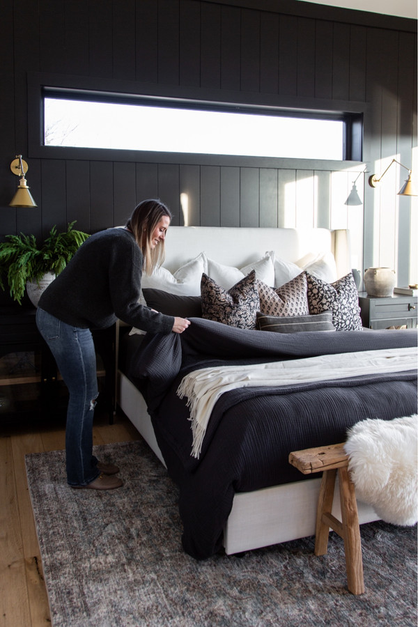 Creating a cozy and stylish winter bedroom doesn’t have to break the bank!