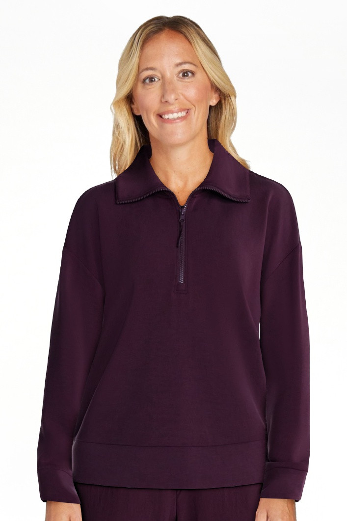 Avia Women's and Women's Plus Quarter-Zip ScubaKnit Pullover, Sizes XS-4X | Walmart (US)