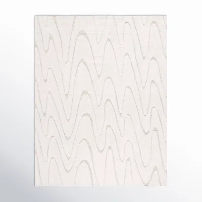 Martinique Solid Color Handmade Flatweave Wool/Cotton Area Rug in Ivory/Beige | Wayfair North America