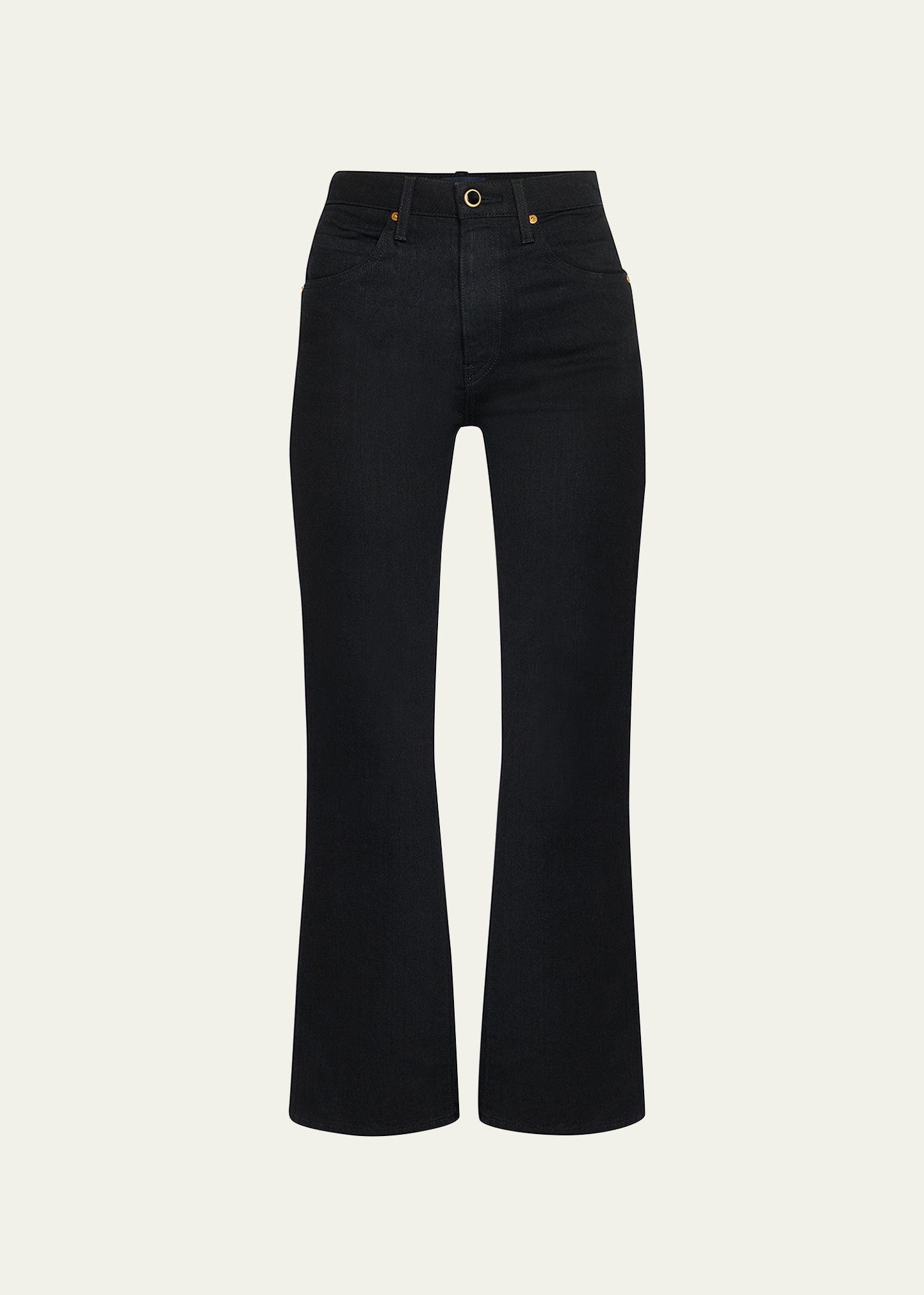 Khaite The Vivian Cropped Boot-Cut Jeans | Bergdorf Goodman