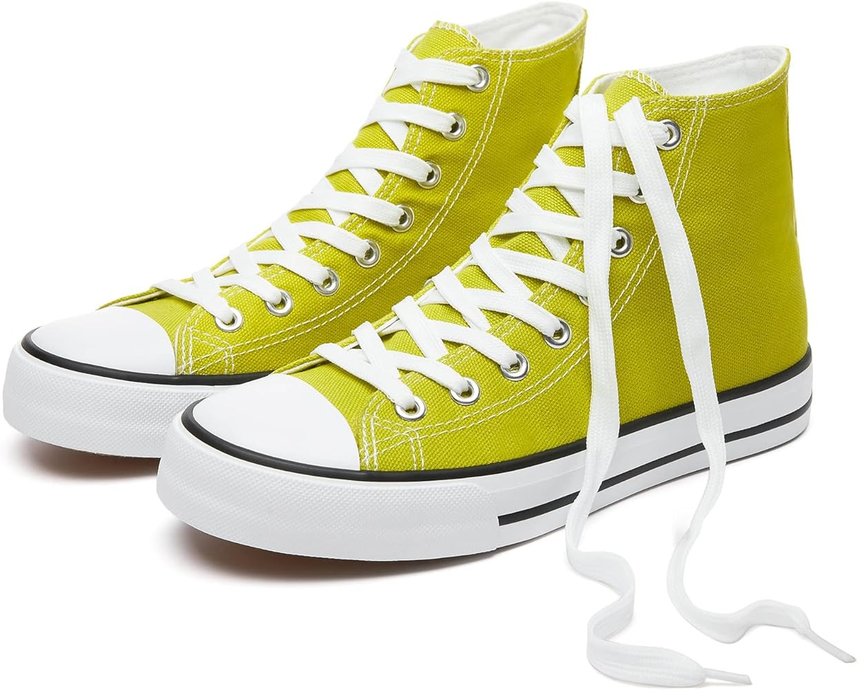 hash bubbie Women's High top Sneakers Classic High Tops Canvas Shoes for Women Lace up Tennis Sho... | Amazon (US)