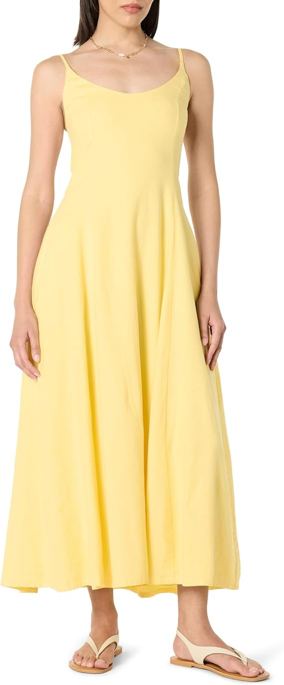 The Drop Women's Luna Scoop Neck Linen Maxi Dress | Amazon (US)
